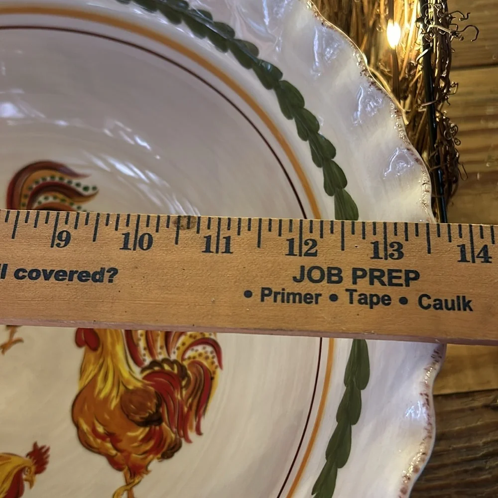 Williams Sonoma RARE Tuscan Rooster Bowl NEVER USED